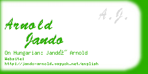 arnold jando business card